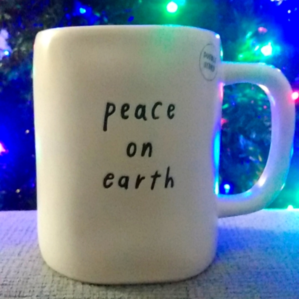 NEW! Peace on Earth Little Town of Bethlehem Mug Double-sided